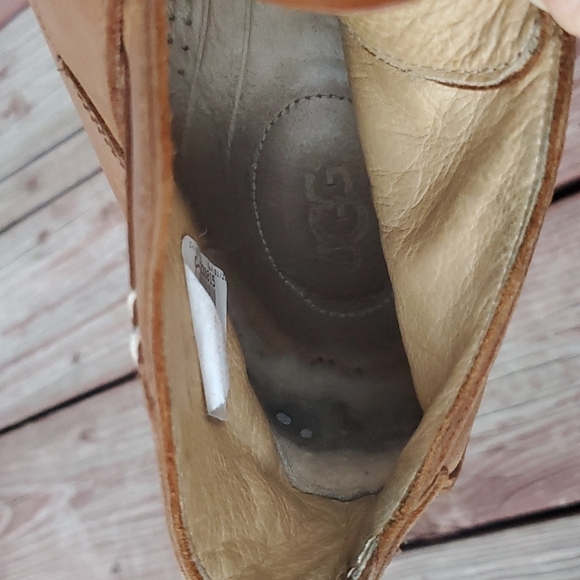 Ugg Australia Mens Classic High Top Buckle Leather Ankle Booties sz 10 - Picture 11 of 13